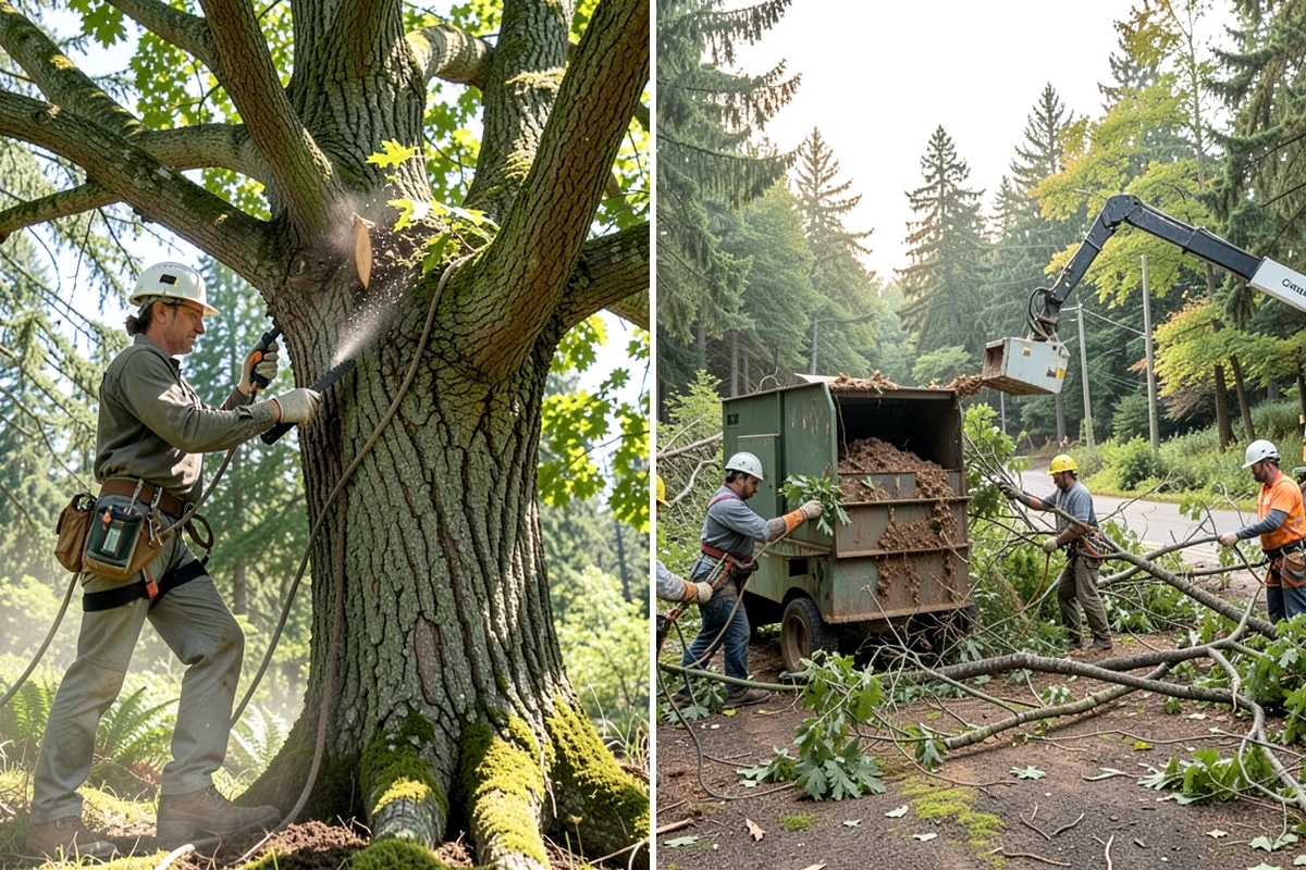 Underbrush clearing in Snoqualmie, King County, WA - Assess the site and mark features to protect
