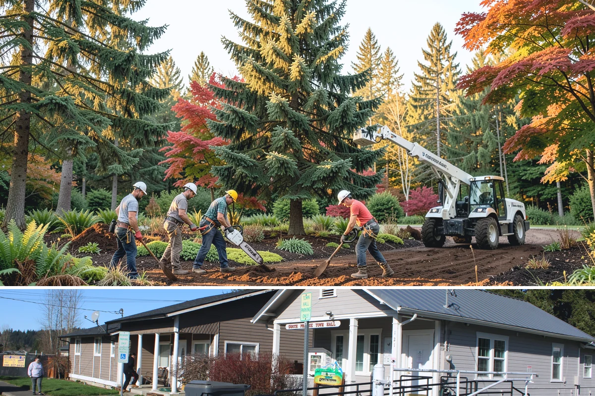 Underbrush clearing in South Prairie, Pierce County, WA - This work can generally be performed year-round in the Puget Sound region but may require special equipment or timing...