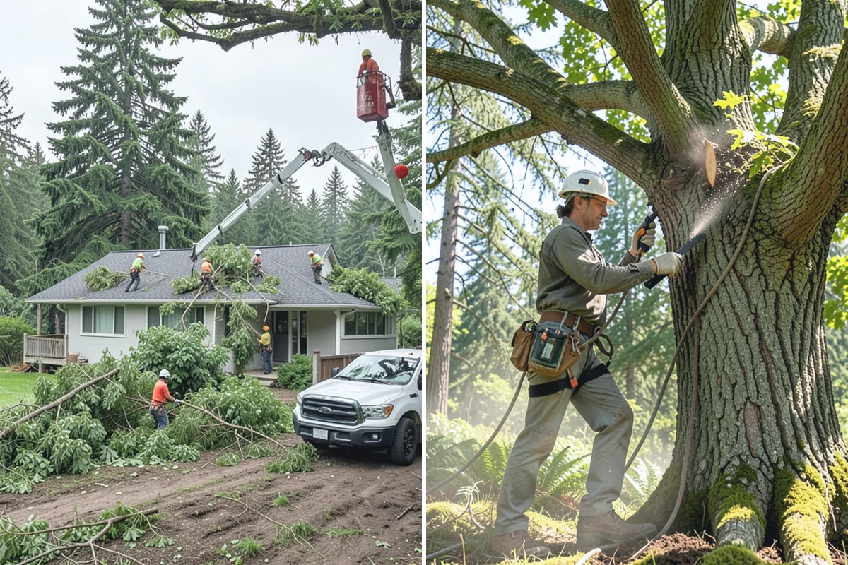 Underbrush clearing in Sumner, Pierce County, WA - Assess the site and mark features to protect