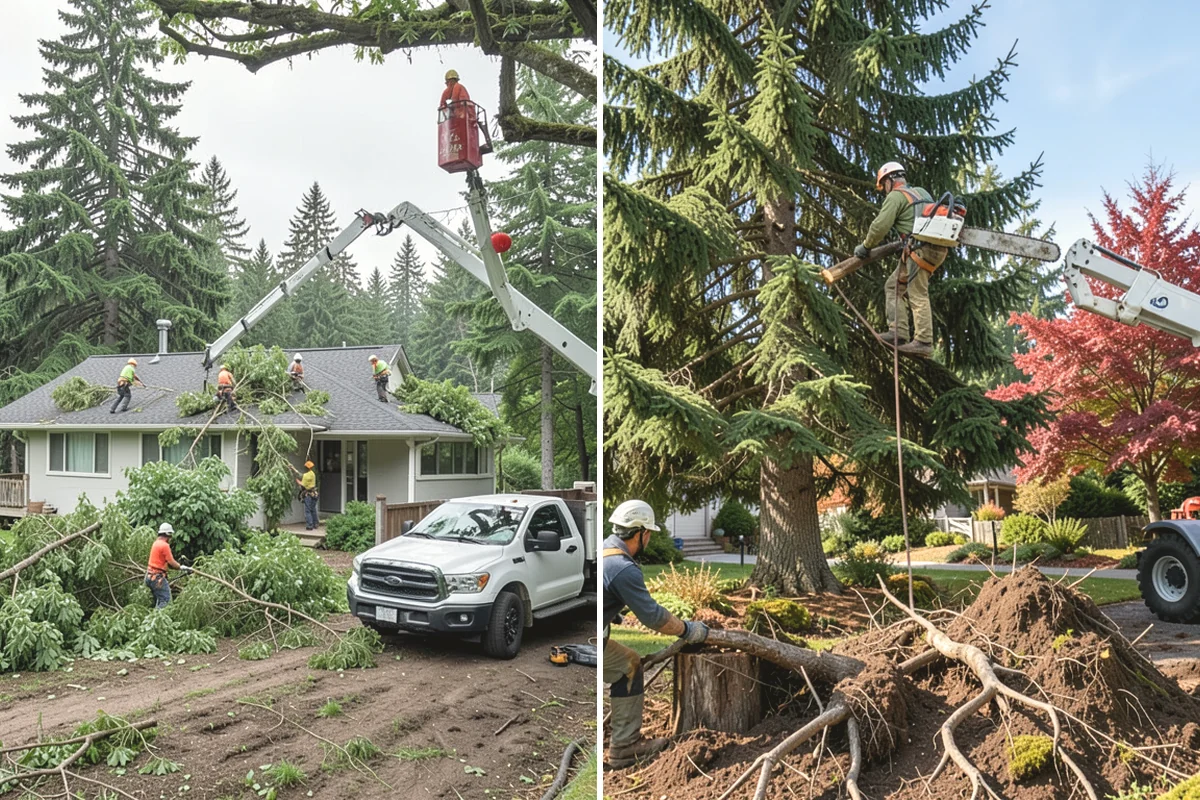 Underbrush clearing in Tacoma, Pierce County, WA - Assess the site and mark features to protect