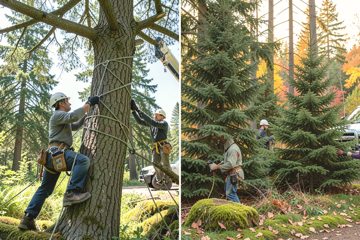 Underbrush clearing in Tukwila, King County, WA - Assess the site and mark features to protect