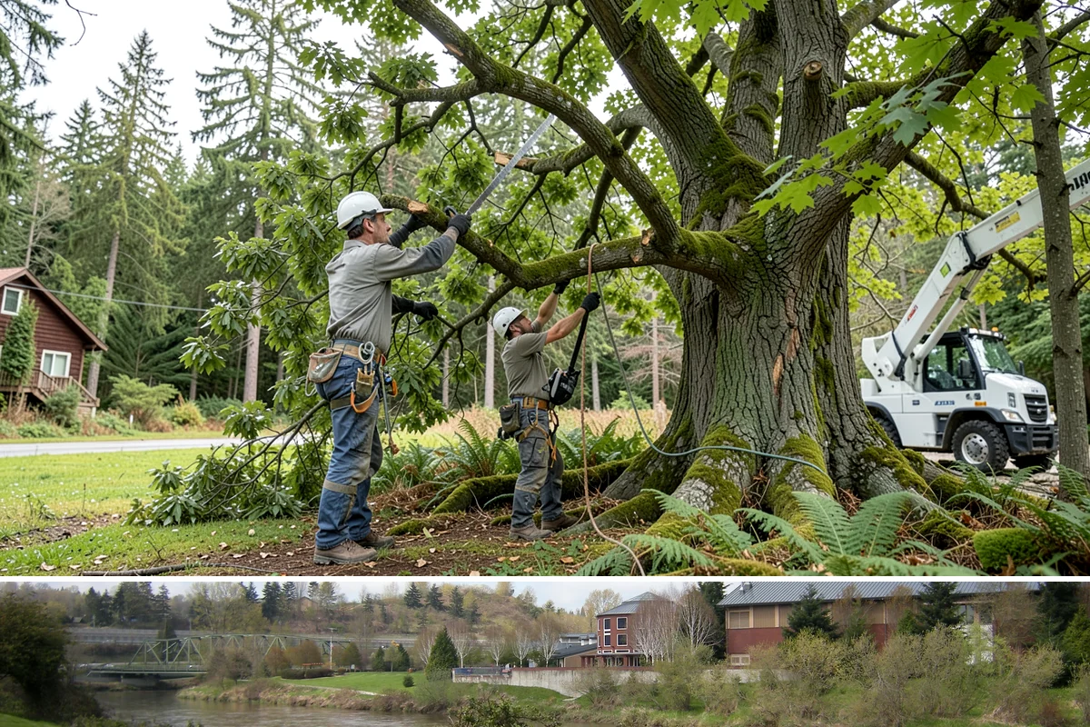 Underbrush clearing in Tukwila, King County, WA - This work can generally be performed year-round in the Puget Sound region but may require special equipment or timing...