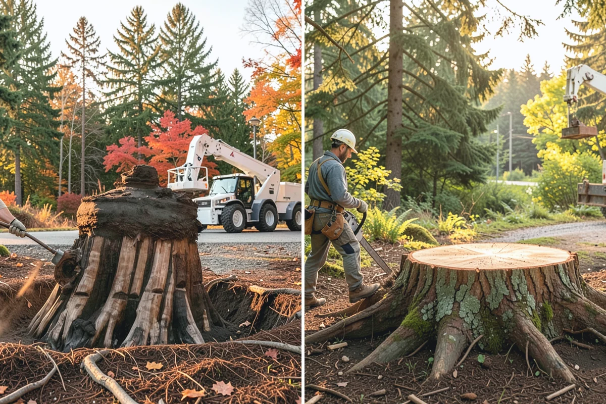 Underbrush clearing in Woodinville, King County, WA - Assess the site and mark features to protect