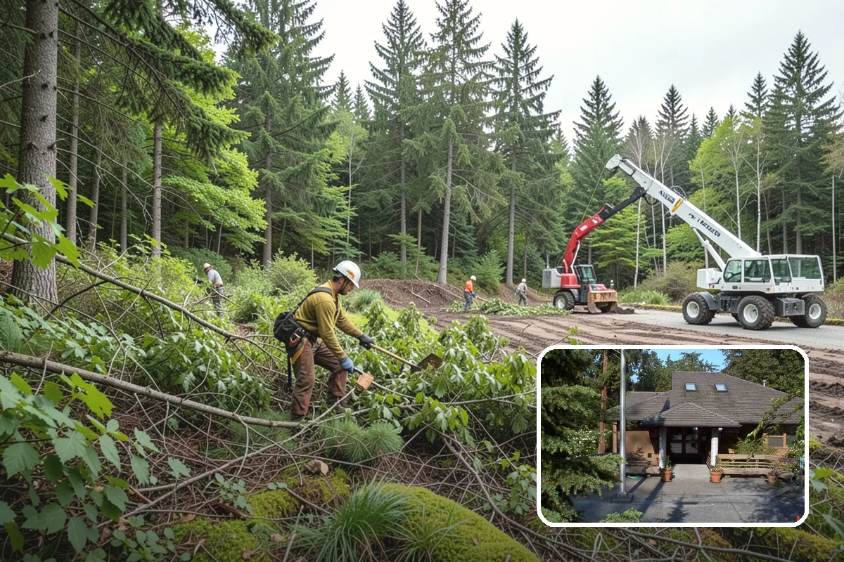 Underbrush clearing in Yarrow Point, King County, WA - Improves access and usability of a site