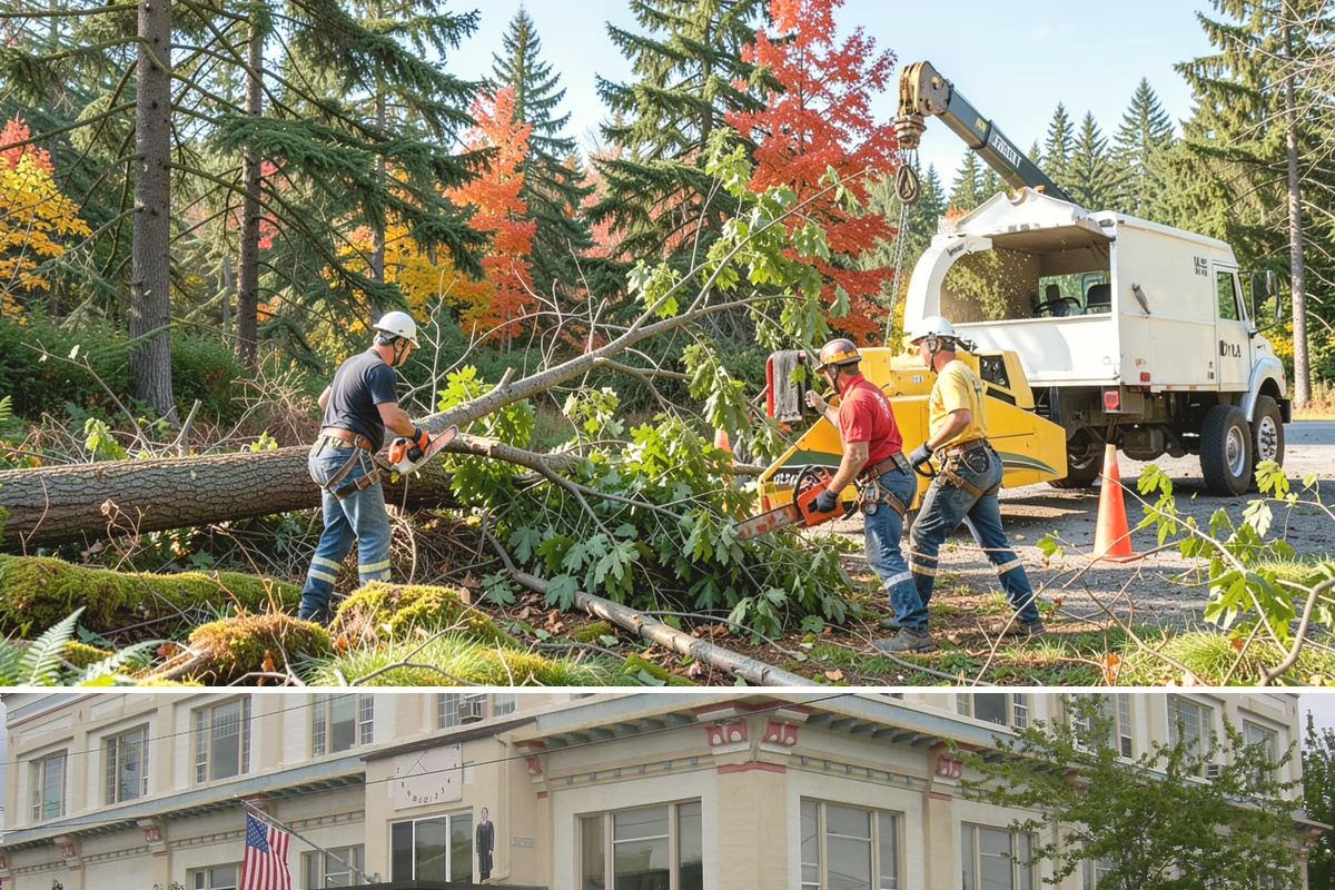 Utility line clearance pruning in Anacortes, Skagit County, WA - Work should follow recognized arboricultural standards matched to specific species timing sensitivities within the Puget Sound...