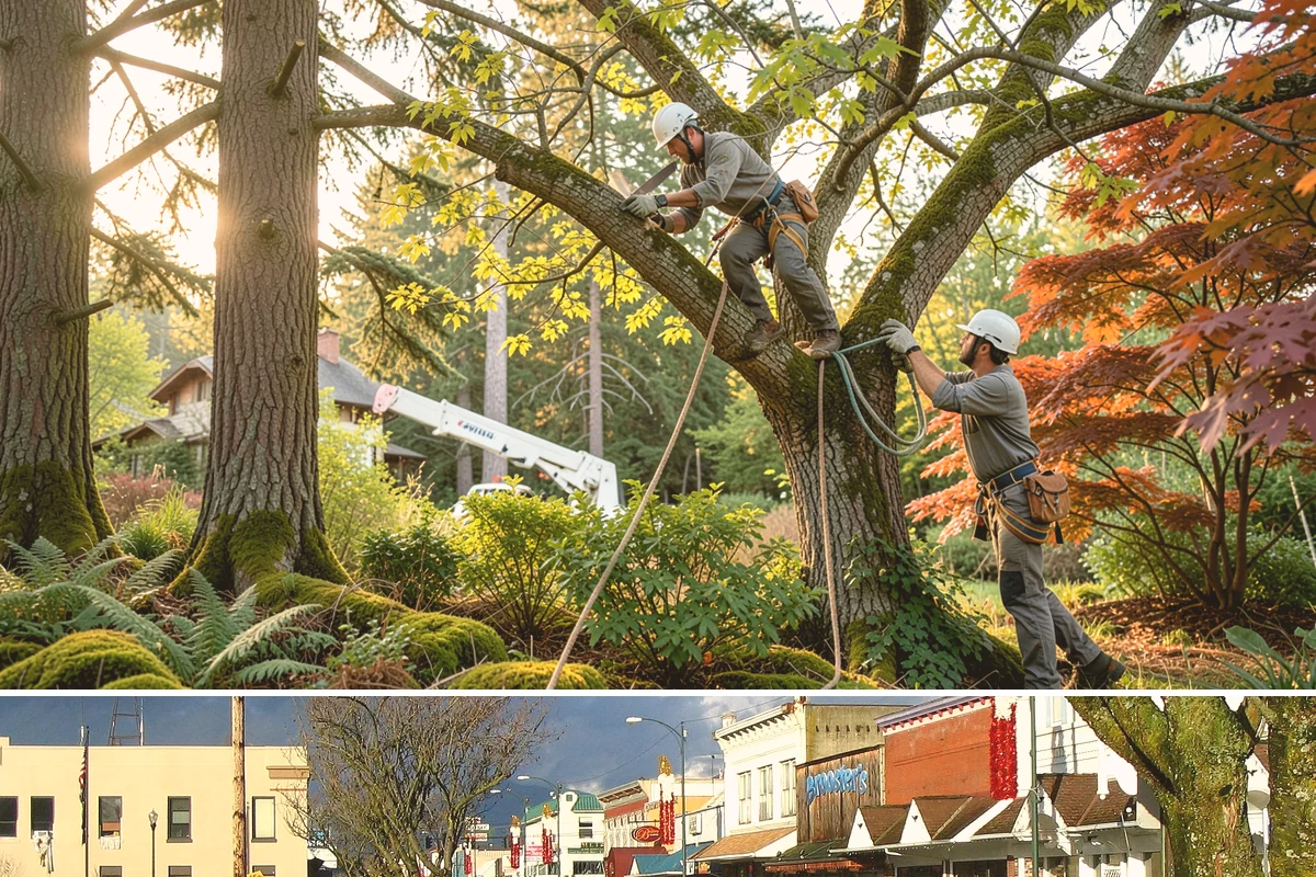 Utility line clearance pruning in Arlington, Snohomish County, WA - Work should follow recognized arboricultural standards matched to specific species timing sensitivities within the Puget Sound...