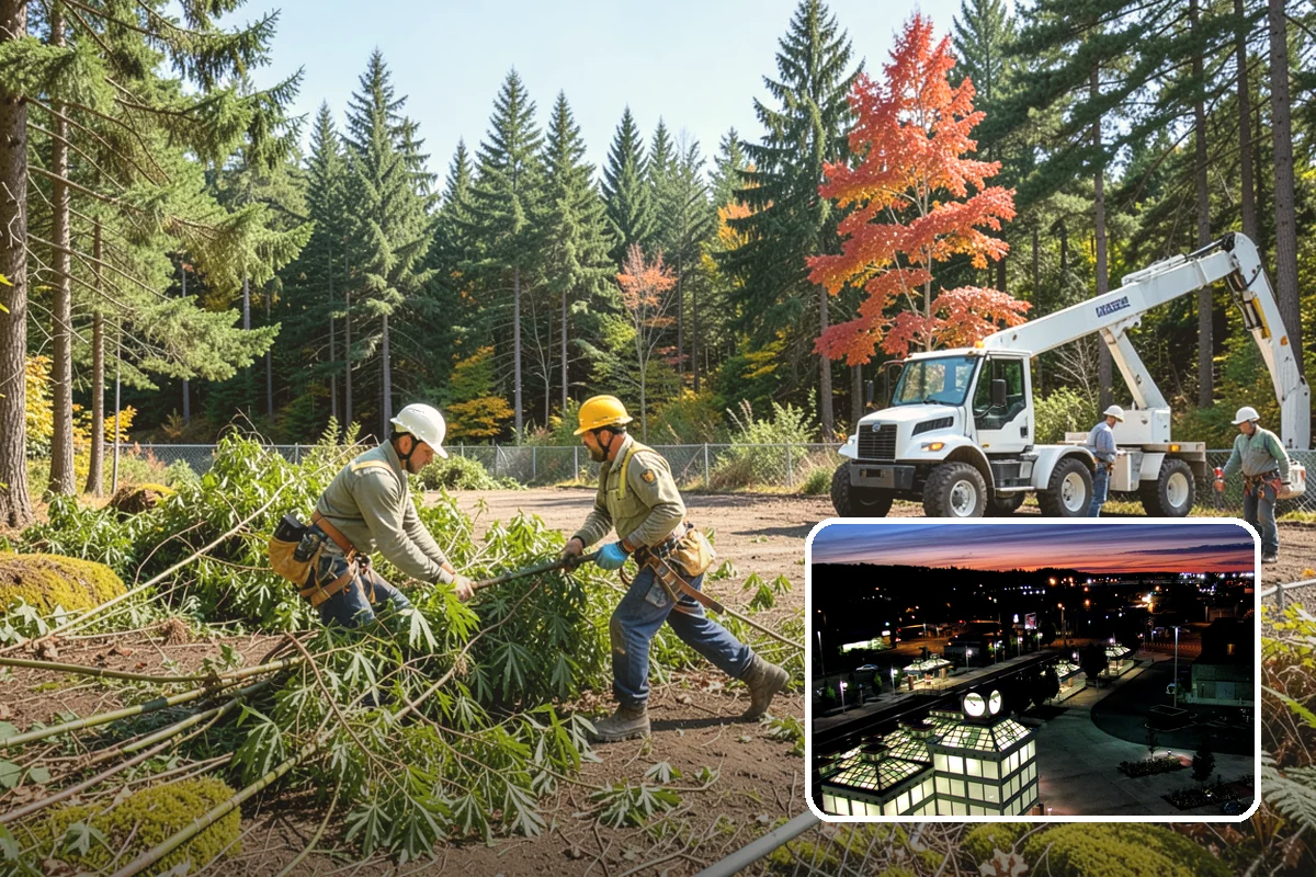 Utility line clearance pruning in Auburn, King County, WA - Improves tree structure, health, and appearance