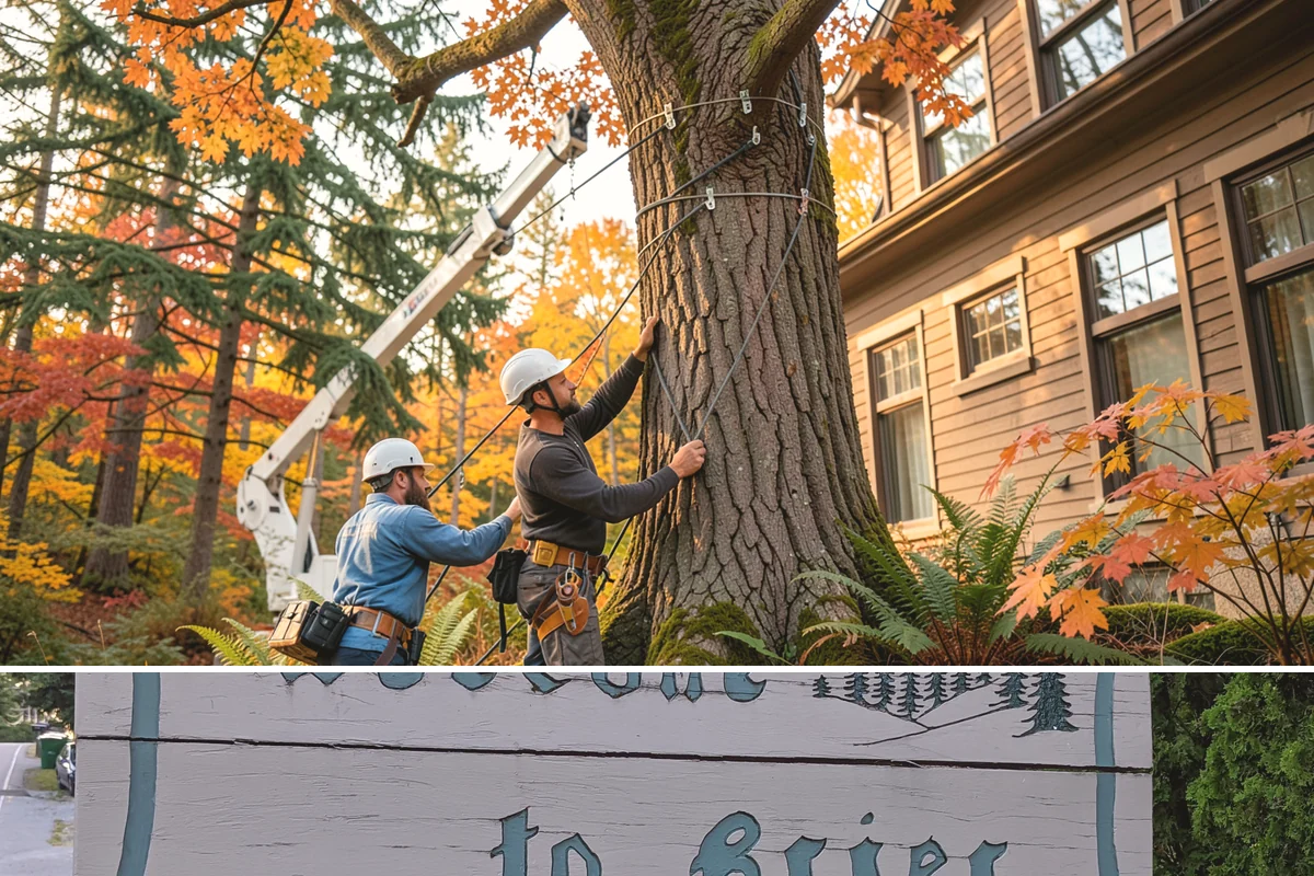Utility line clearance pruning in Brier, Snohomish County, WA - Work should follow recognized arboricultural standards matched to specific species timing sensitivities within the Puget Sound...