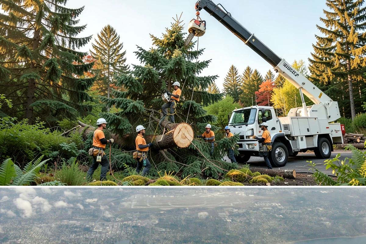 Utility line clearance pruning in Burien, King County, WA - Work should follow recognized arboricultural standards matched to specific species timing sensitivities within the Puget Sound...
