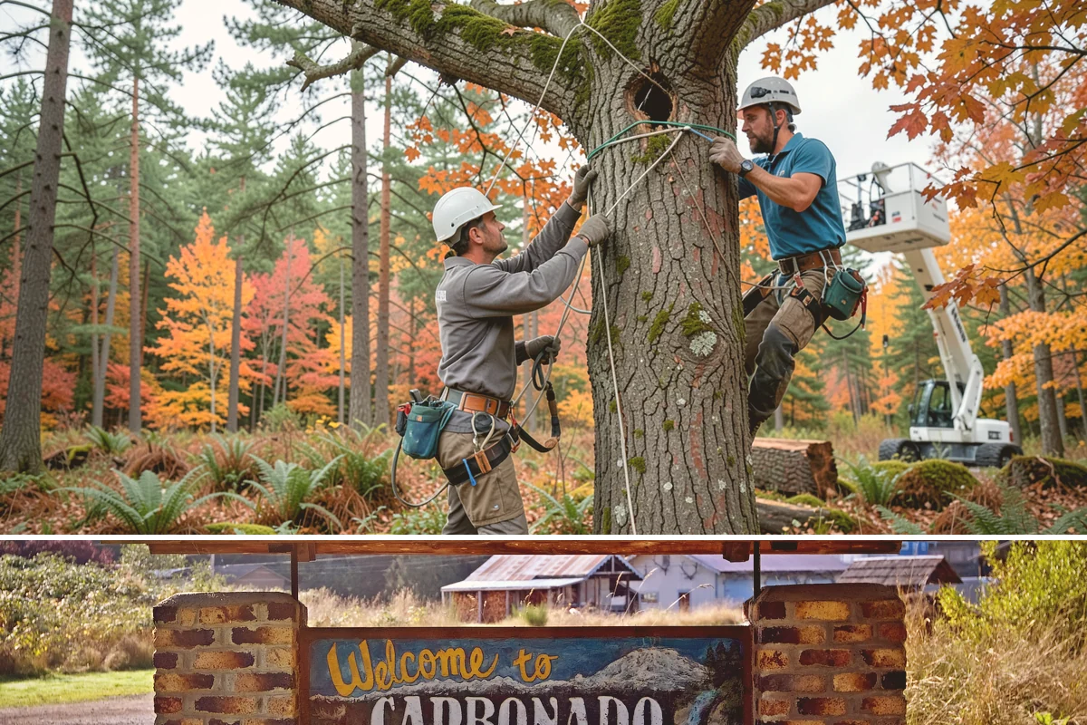 Utility line clearance pruning in Carbonado, Pierce County, WA - Work should follow recognized arboricultural standards matched to specific species timing sensitivities within the Puget Sound...
