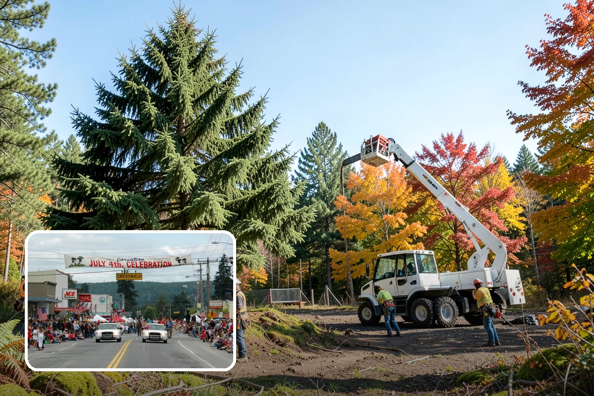Utility line clearance pruning in Carnation, King County, WA - Improves tree structure, health, and appearance