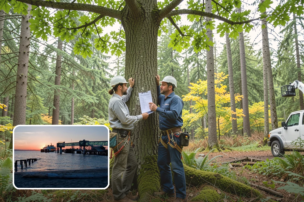 Utility line clearance pruning in Edmonds, Snohomish County, WA - Improves tree structure, health, and appearance