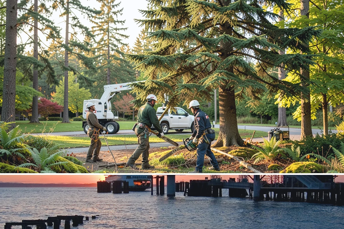 Utility line clearance pruning in Edmonds, Snohomish County, WA - Work should follow recognized arboricultural standards matched to specific species timing sensitivities within the Puget Sound...