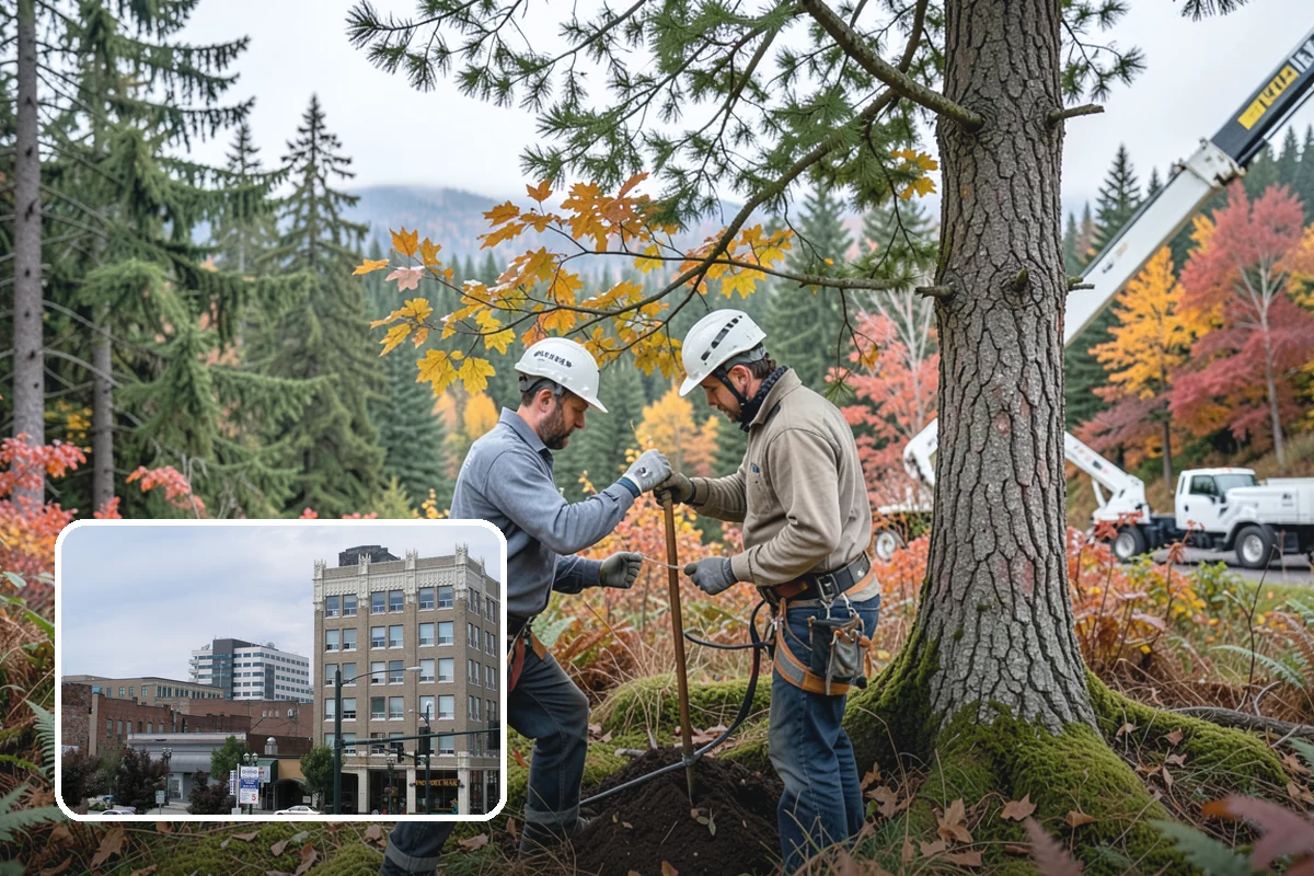 Utility line clearance pruning in Everett, Snohomish County, WA - Improves tree structure, health, and appearance