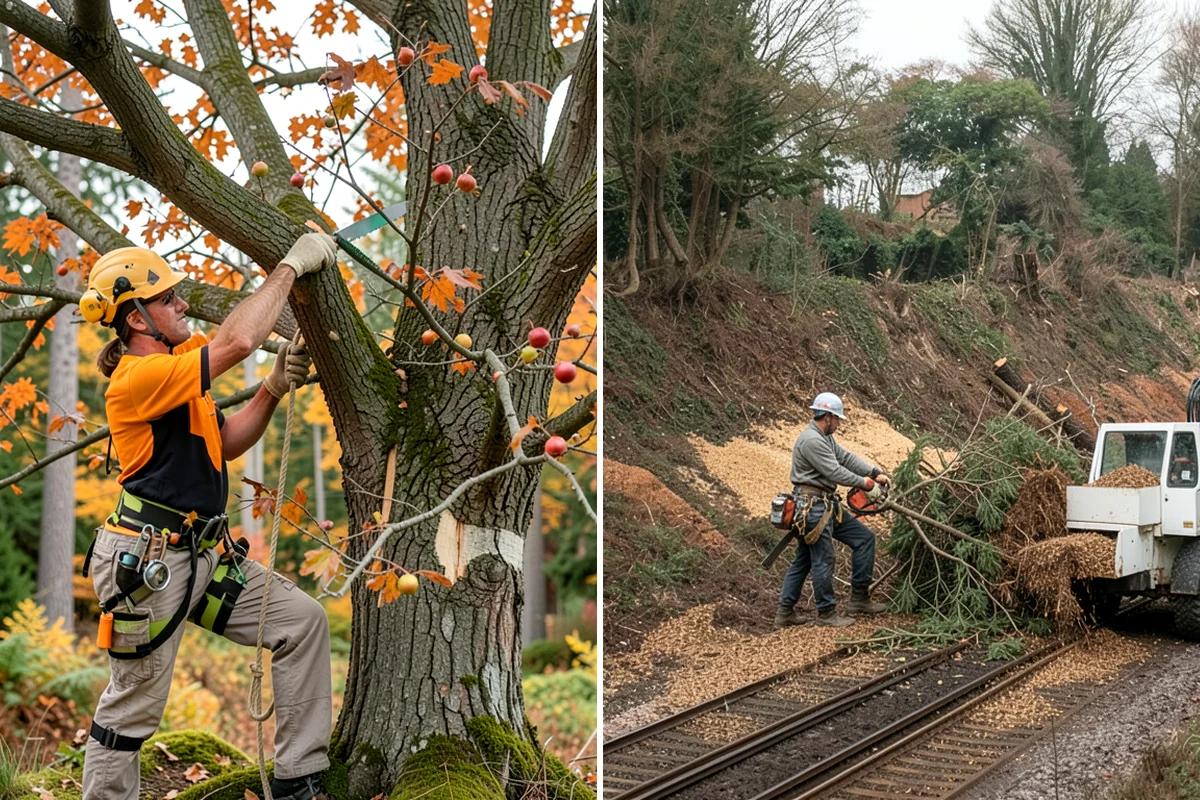 Utility line clearance pruning in Federal Way, King County, WA - Assess canopy condition and pruning objectives