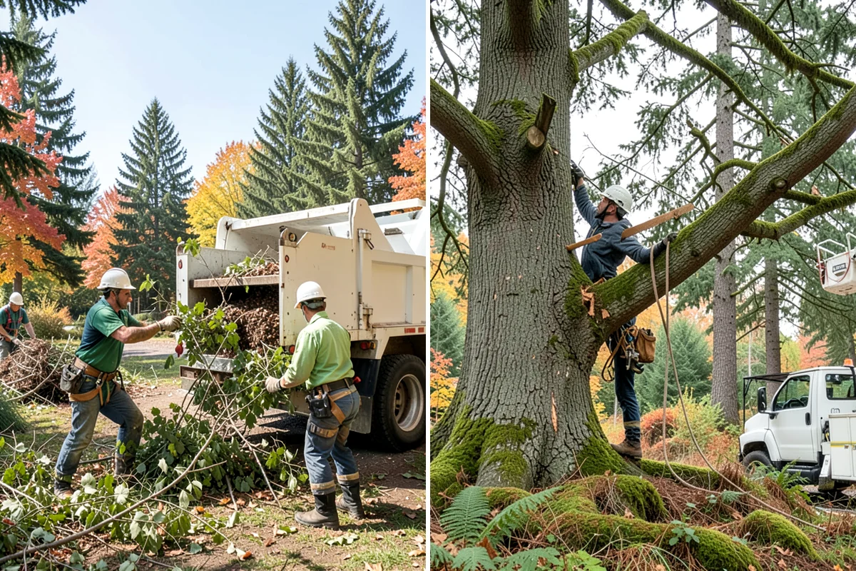 Utility line clearance pruning in Gig Harbor, Pierce County, WA - Assess canopy condition and pruning objectives