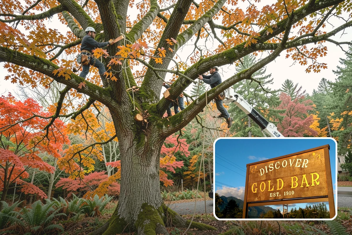 Utility line clearance pruning in Gold Bar, Snohomish County, WA - Improves tree structure, health, and appearance