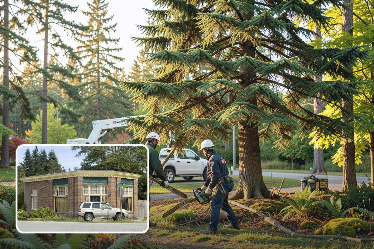 Utility line clearance pruning in Hamilton, Skagit County, WA - Improves tree structure, health, and appearance