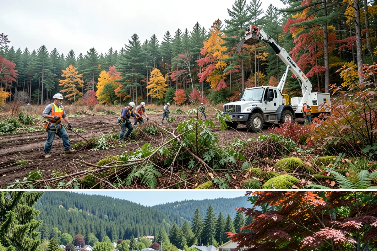 Utility line clearance pruning in Index, Snohomish County, WA - Work should follow recognized arboricultural standards matched to specific species timing sensitivities within the Puget Sound...