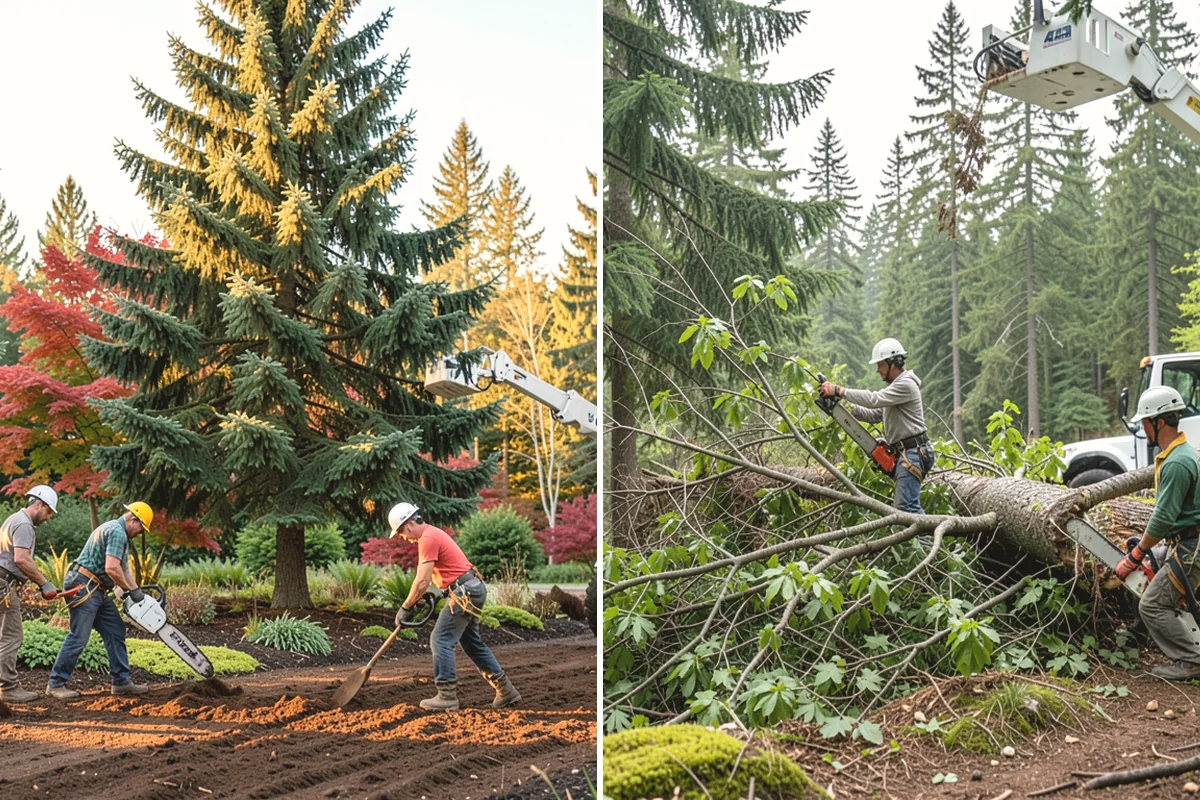 Utility line clearance pruning in Issaquah, King County, WA - Assess canopy condition and pruning objectives