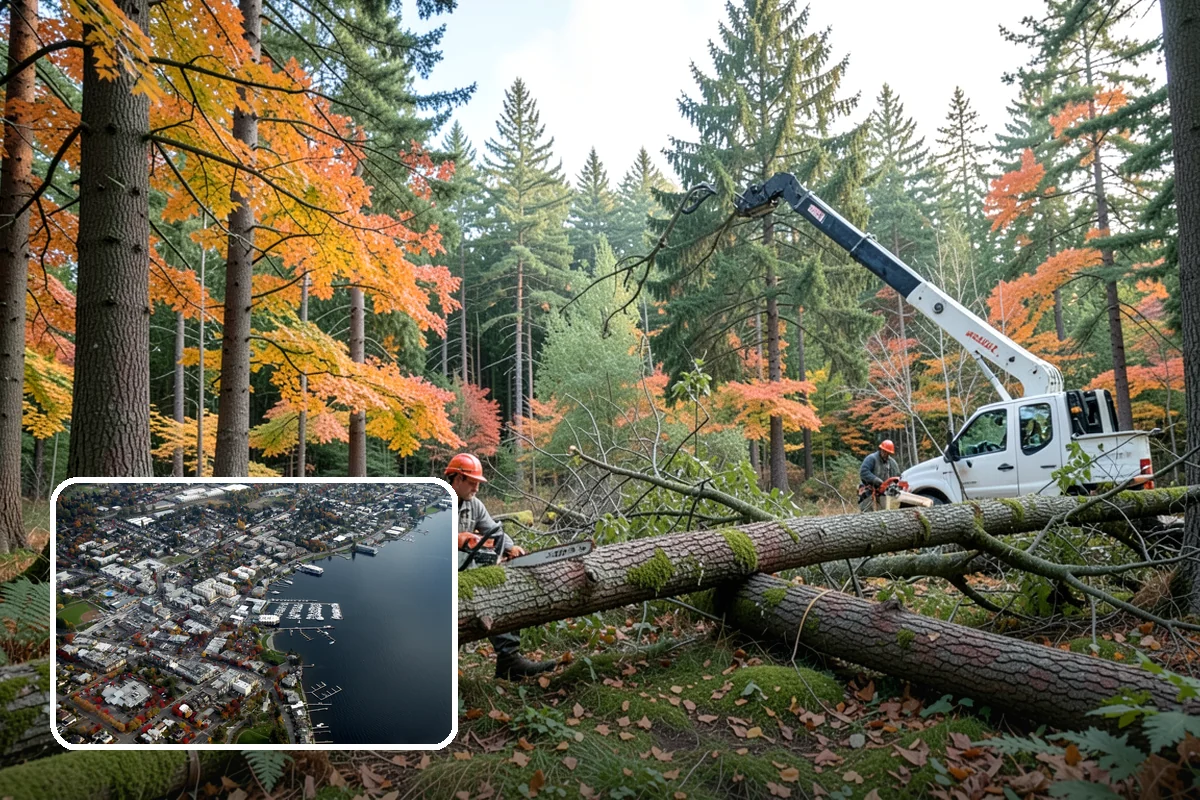 Utility line clearance pruning in Kirkland, King County, WA - Improves tree structure, health, and appearance
