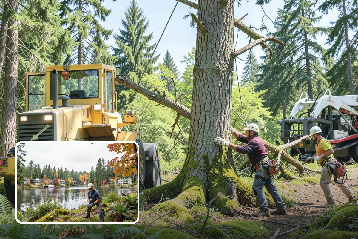 Utility line clearance pruning in La Conner, Skagit County, WA - Improves tree structure, health, and appearance