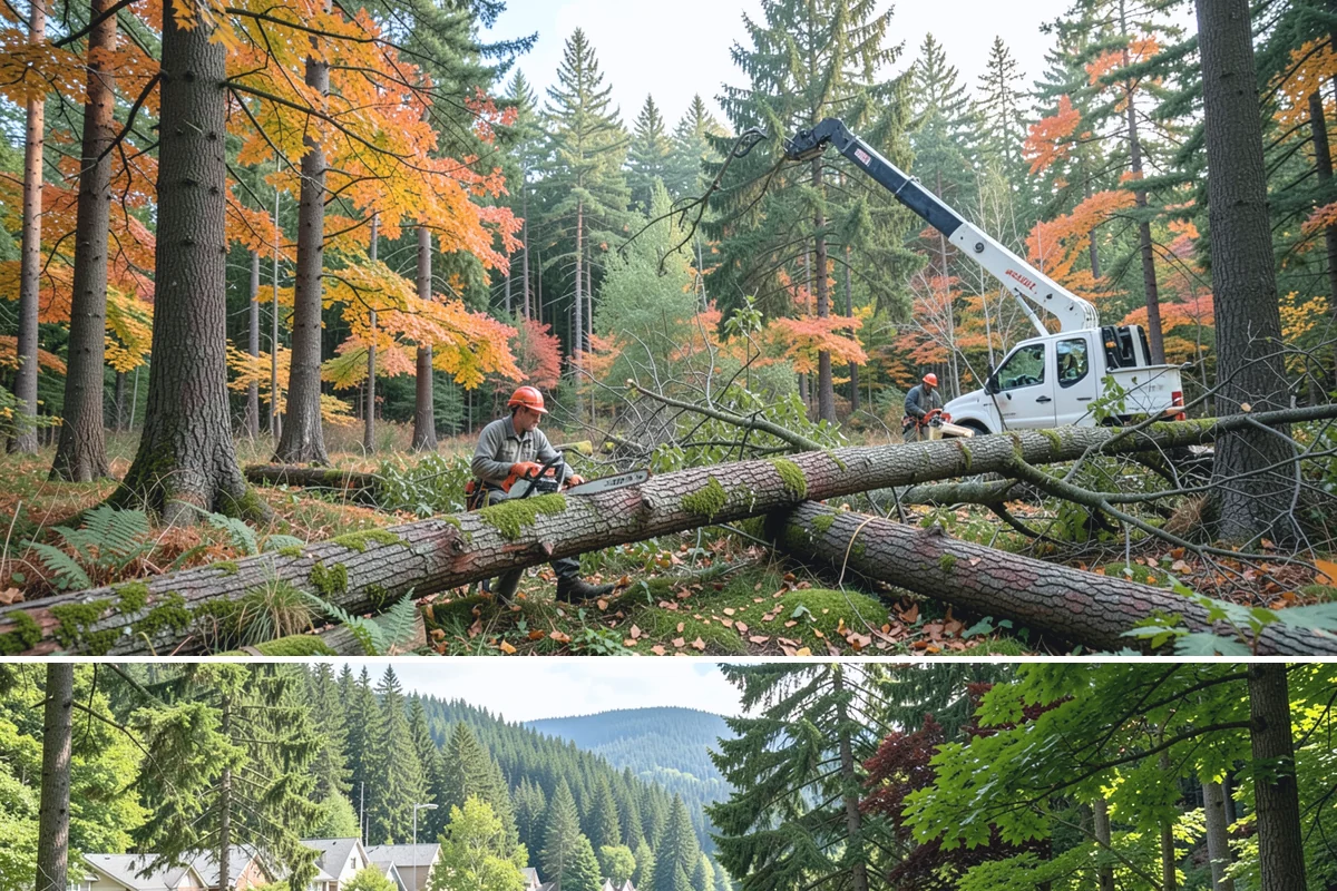 Utility line clearance pruning in Lake Forest Park, King County, WA - Work should follow recognized arboricultural standards matched to specific species timing sensitivities within the Puget Sound...