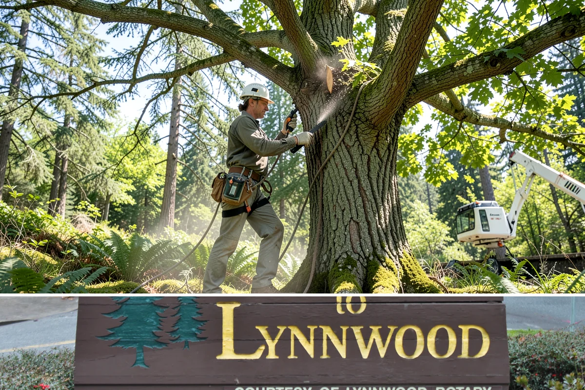 Utility line clearance pruning in Lynnwood, Snohomish County, WA - Work should follow recognized arboricultural standards matched to specific species timing sensitivities within the Puget Sound...