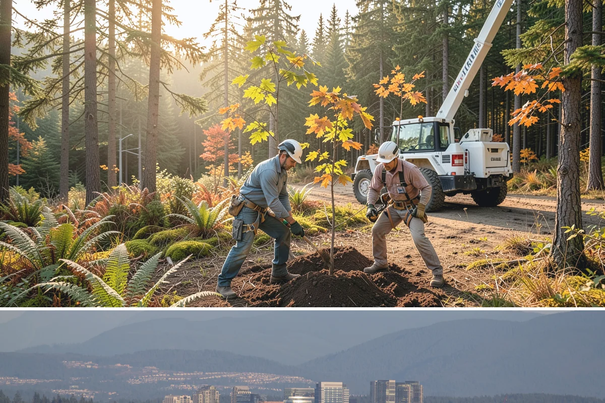 Utility line clearance pruning in Medina, King County, WA - Work should follow recognized arboricultural standards matched to specific species timing sensitivities within the Puget Sound...