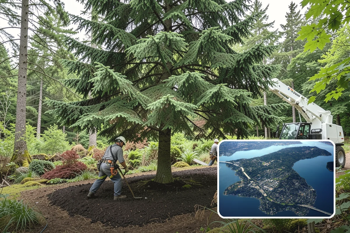 Utility line clearance pruning in Mercer Island, King County, WA - Improves tree structure, health, and appearance