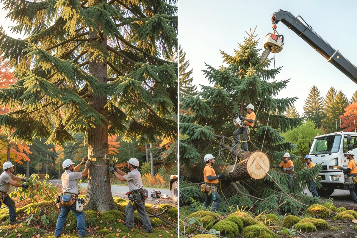Utility line clearance pruning in Mill Creek, Snohomish County, WA - Assess canopy condition and pruning objectives