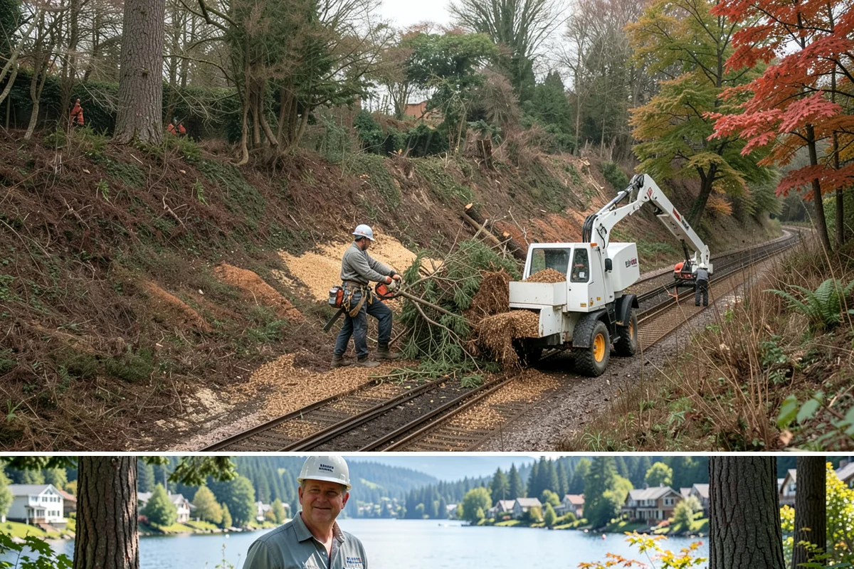 Utility line clearance pruning in Milton, King County, WA - Work should follow recognized arboricultural standards matched to specific species timing sensitivities within the Puget Sound...