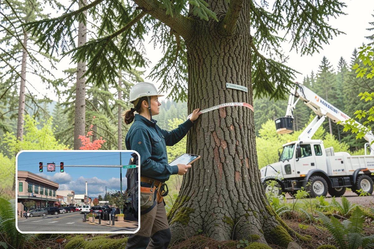 Utility line clearance pruning in Monroe, Snohomish County, WA - Improves tree structure, health, and appearance
