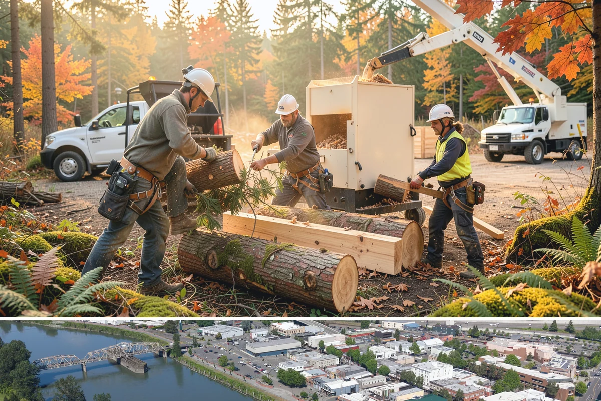 Utility line clearance pruning in Mount Vernon, Skagit County, WA - Work should follow recognized arboricultural standards matched to specific species timing sensitivities within the Puget Sound...