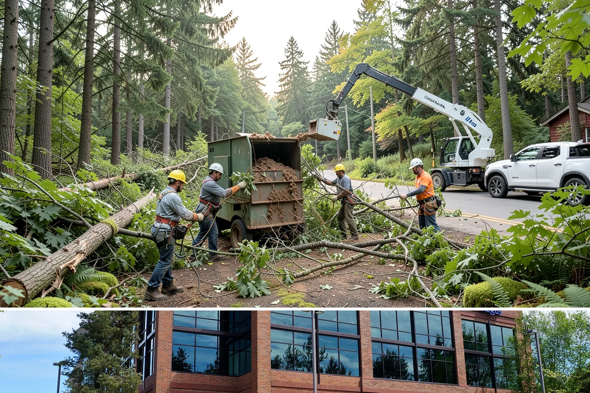 Utility line clearance pruning in Mountlake Terrace, Snohomish County, WA - Work should follow recognized arboricultural standards matched to specific species timing sensitivities within the Puget Sound...