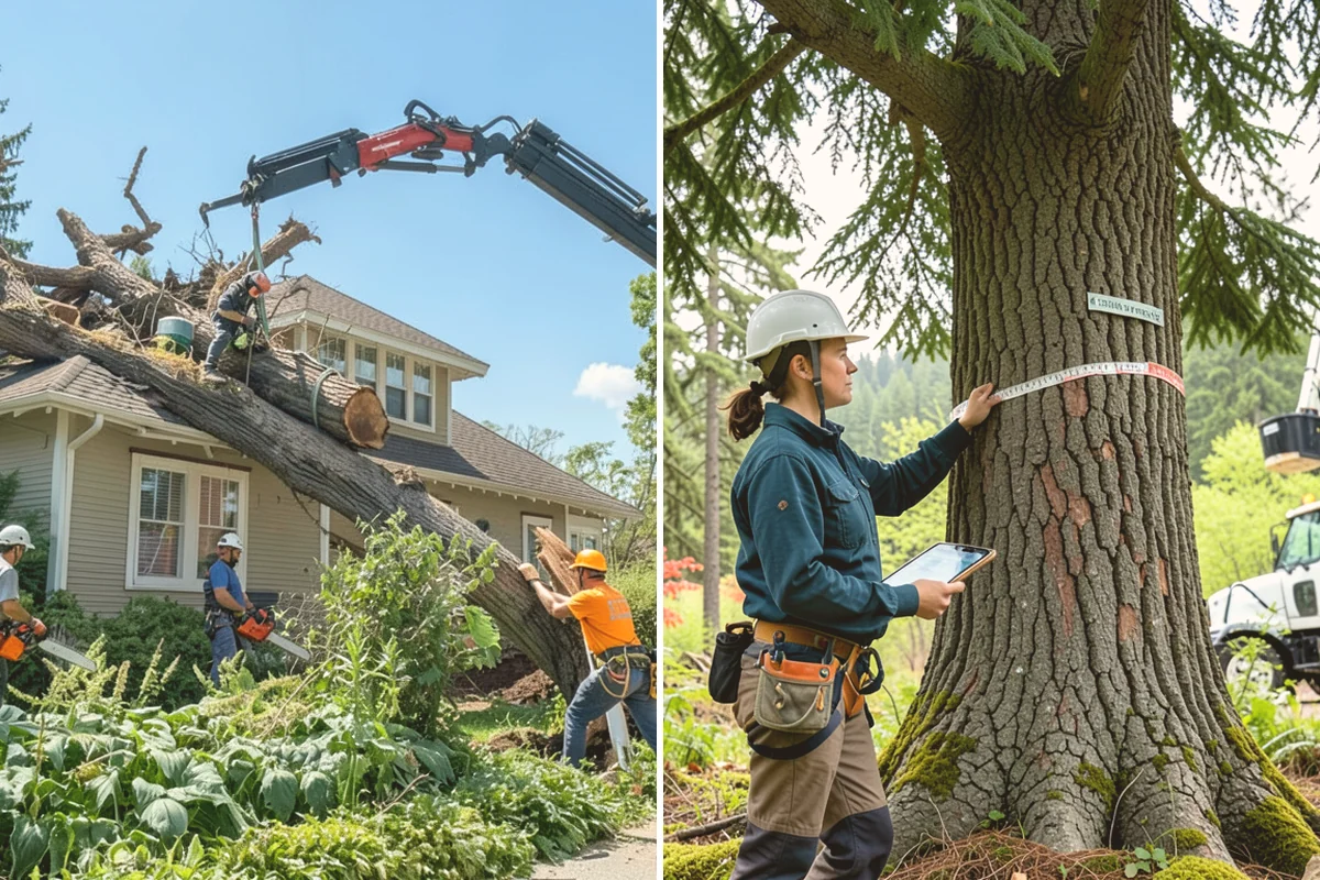 Utility line clearance pruning in Newcastle, King County, WA - Assess canopy condition and pruning objectives