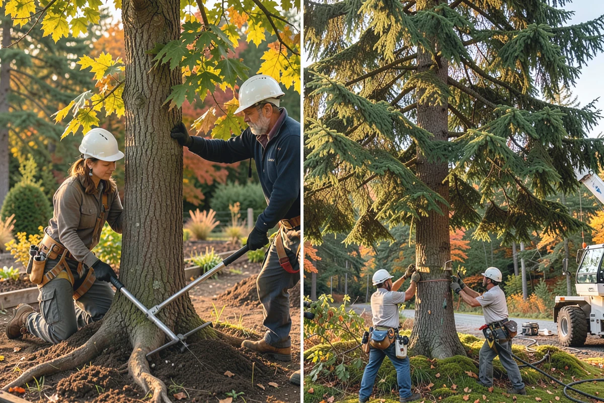 Utility line clearance pruning in Redmond, King County, WA - Assess canopy condition and pruning objectives