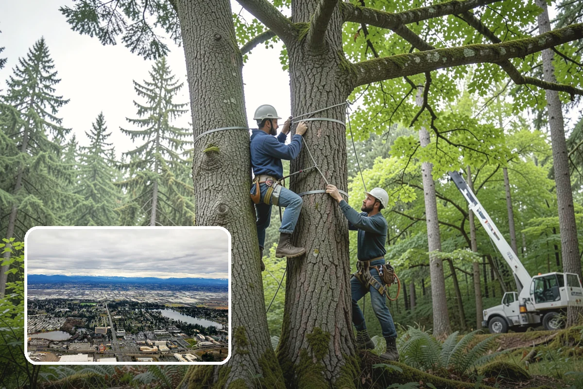 Utility line clearance pruning in SeaTac, King County, WA - Improves tree structure, health, and appearance