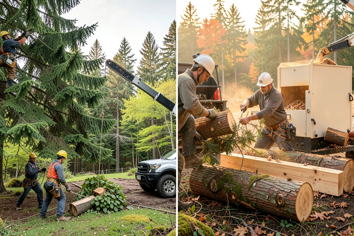 Utility line clearance pruning in SeaTac, King County, WA - Assess canopy condition and pruning objectives