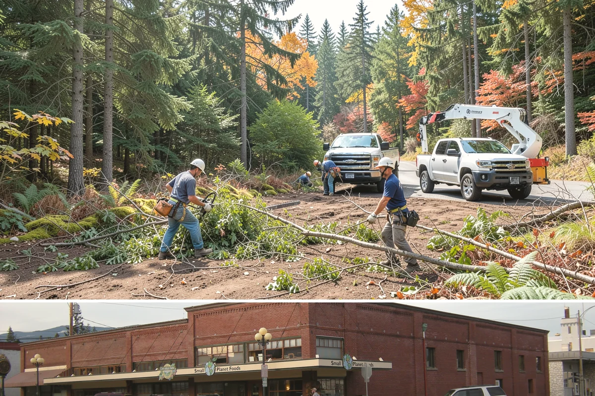 Utility line clearance pruning in Sedro-Woolley, Skagit County, WA - Work should follow recognized arboricultural standards matched to specific species timing sensitivities within the Puget Sound...