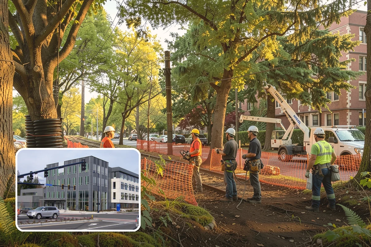 Utility line clearance pruning in Shoreline, King County, WA - Improves tree structure, health, and appearance