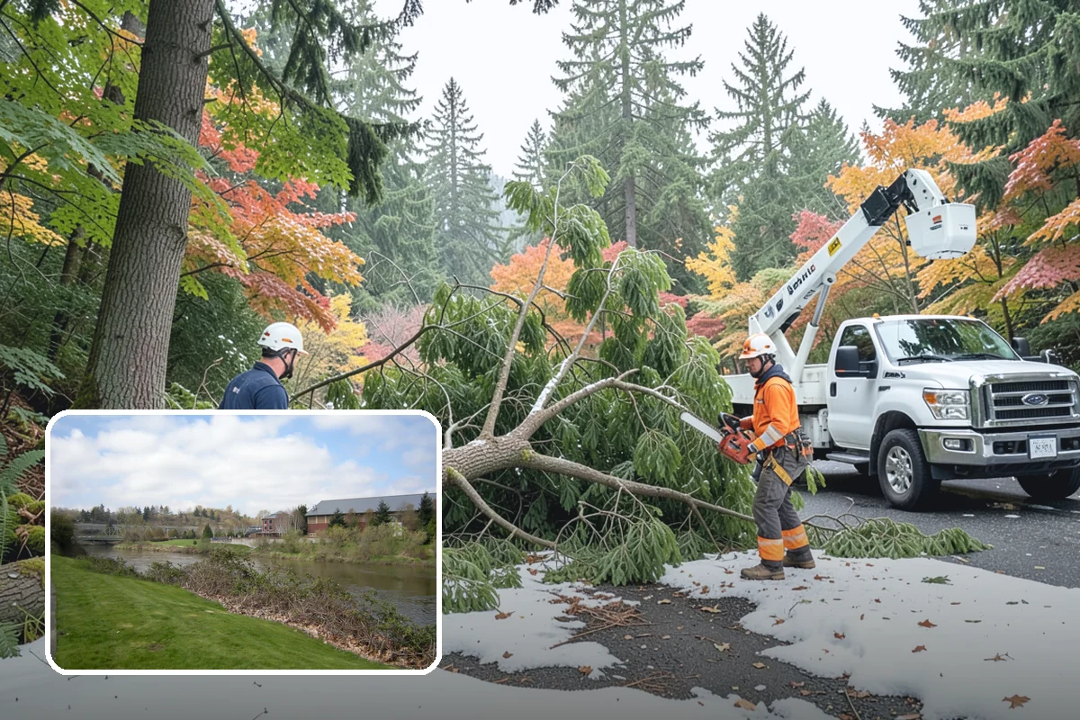 Utility line clearance pruning in Tukwila, King County, WA - Improves tree structure, health, and appearance