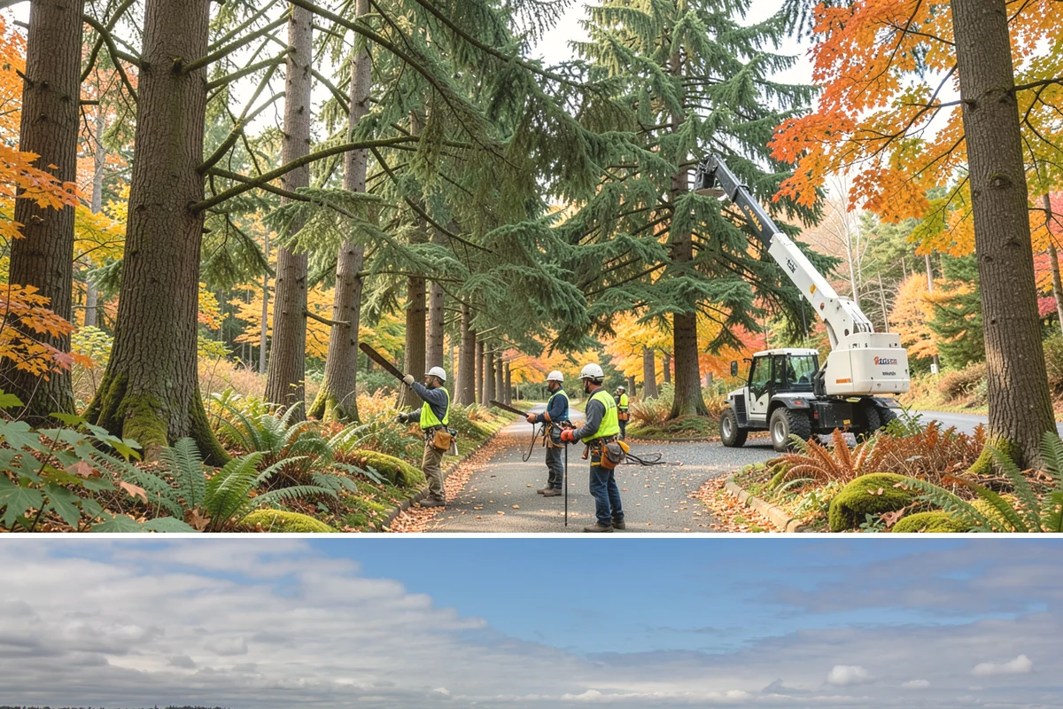 Utility line clearance pruning in University Place, Pierce County, WA - Work should follow recognized arboricultural standards matched to specific species timing sensitivities within the Puget Sound...