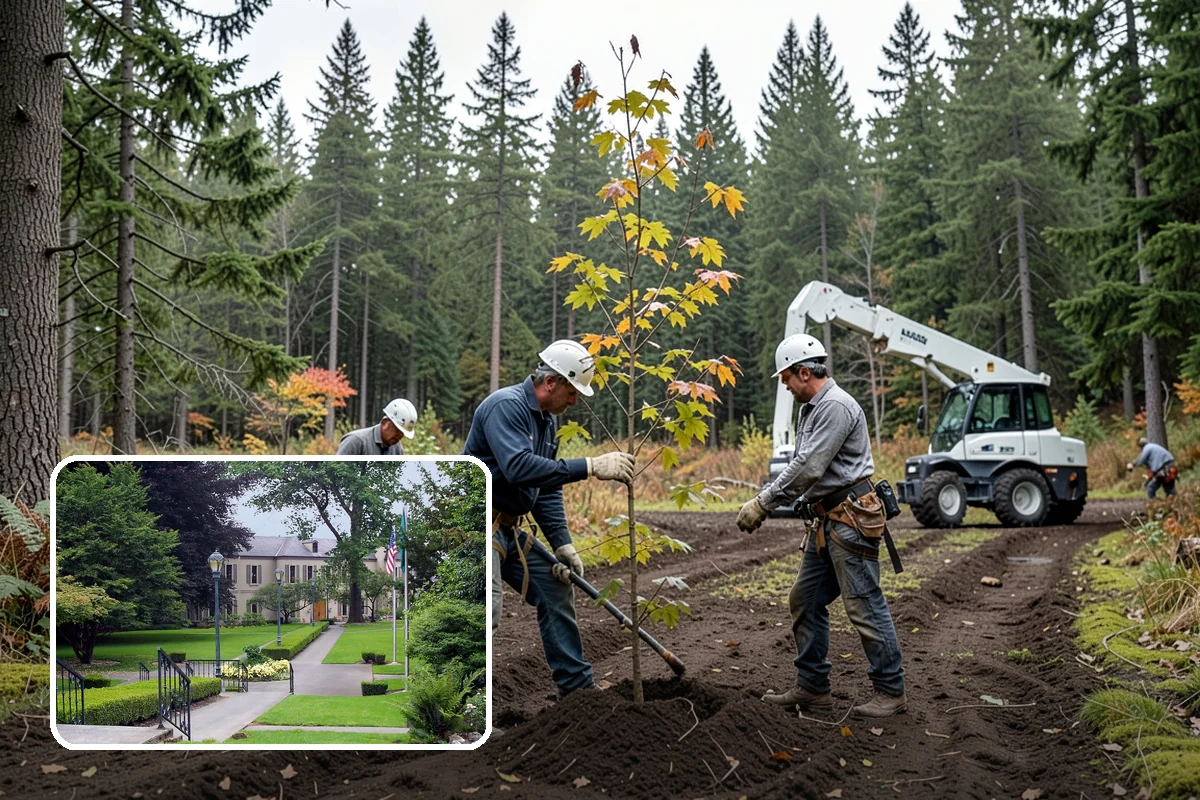 Utility line clearance pruning in Woodinville, King County, WA - Improves tree structure, health, and appearance