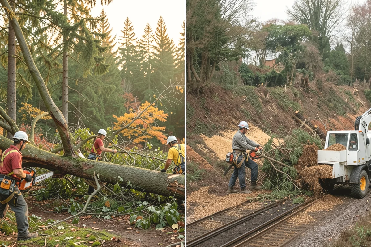 Utility line clearance pruning in Yarrow Point, King County, WA - Assess canopy condition and pruning objectives