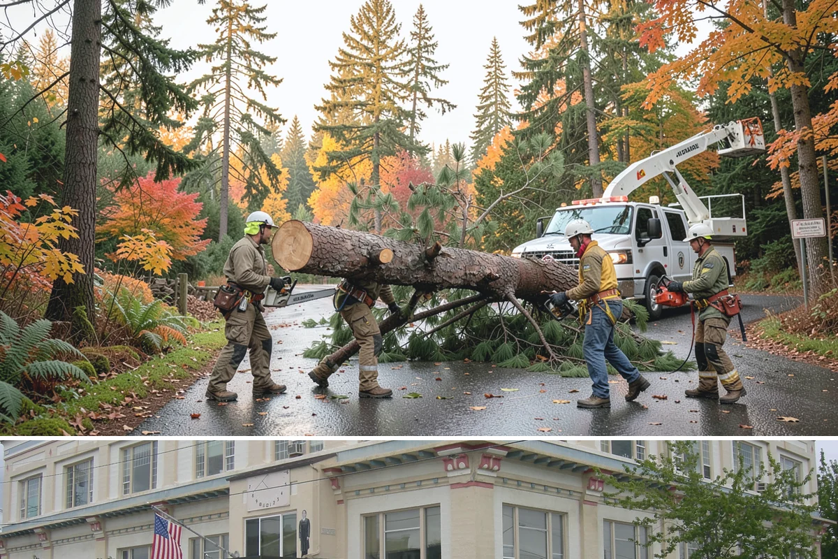 Utility Vegetation Management in Anacortes, Skagit County, WA - Work can generally proceed year-round in the Puget Sound climate but must be paused during wet seasons to prevent equipment...