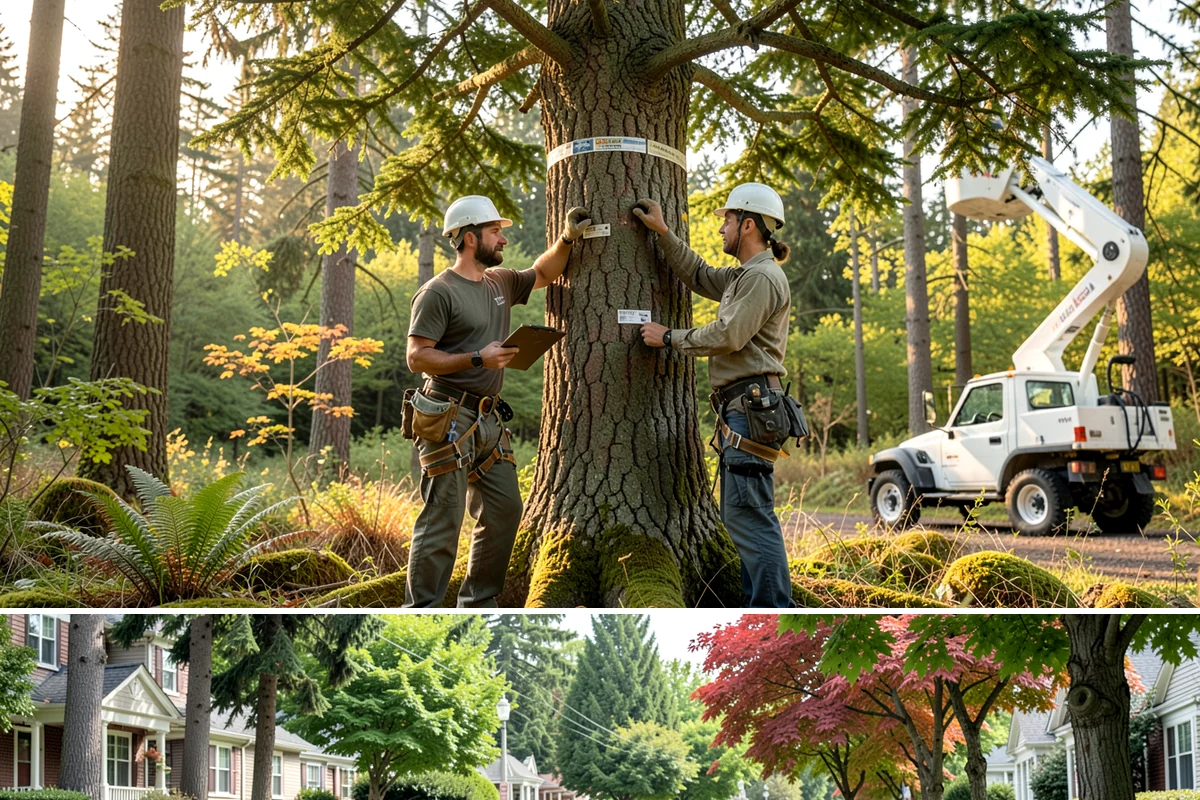 Utility Vegetation Management in Beaux Arts Village, King County, WA - Work can generally proceed year-round in the Puget Sound climate but must be paused during wet seasons to prevent equipment...