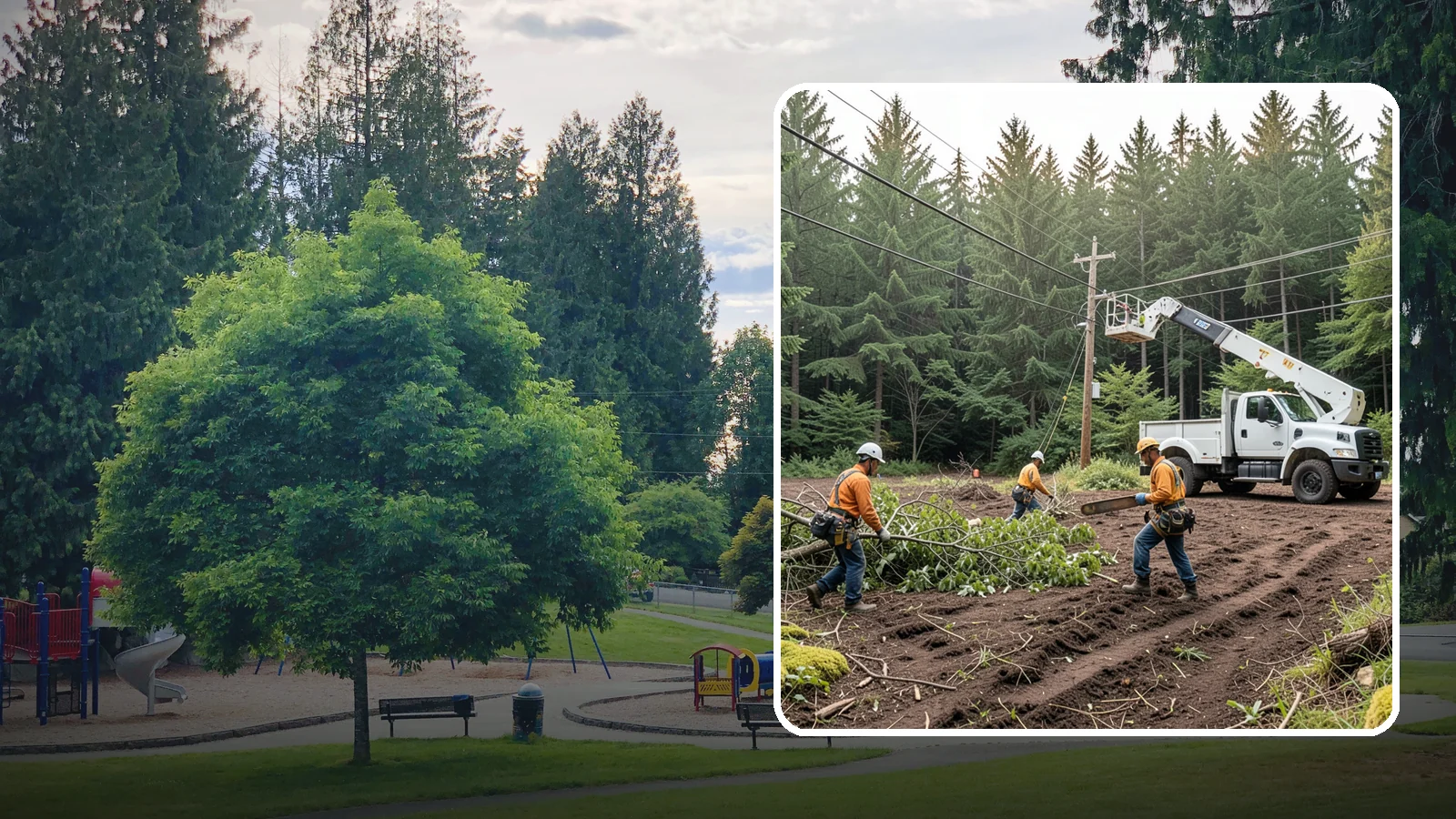 Utility Vegetation Management in Bonney Lake, Pierce County, WA - The ongoing management of vegetation around utility infrastructure.
