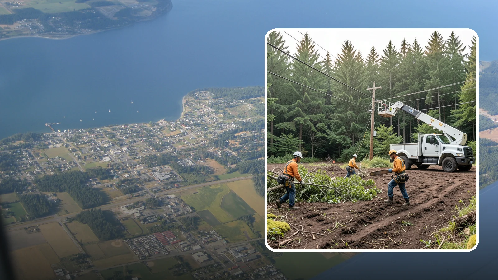 Utility Vegetation Management in Coupeville, Island County, WA - The ongoing management of vegetation around utility infrastructure.