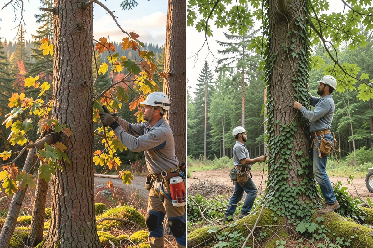 Utility Vegetation Management in Covington, King County, WA - Assess the site and mark features to protect